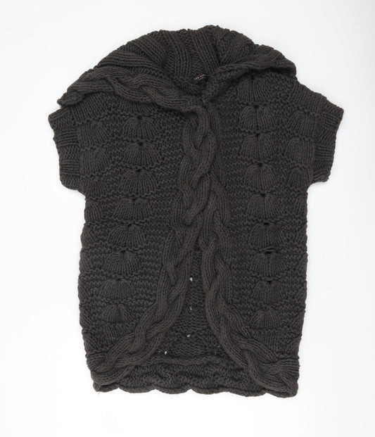 Womens UK Size 12 Ted Baker Black Shrug Jumper