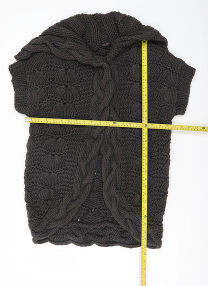 Womens UK Size 12 Ted Baker Black Shrug Jumper