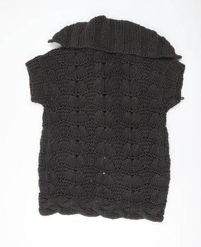 Womens UK Size 12 Ted Baker Black Shrug Jumper