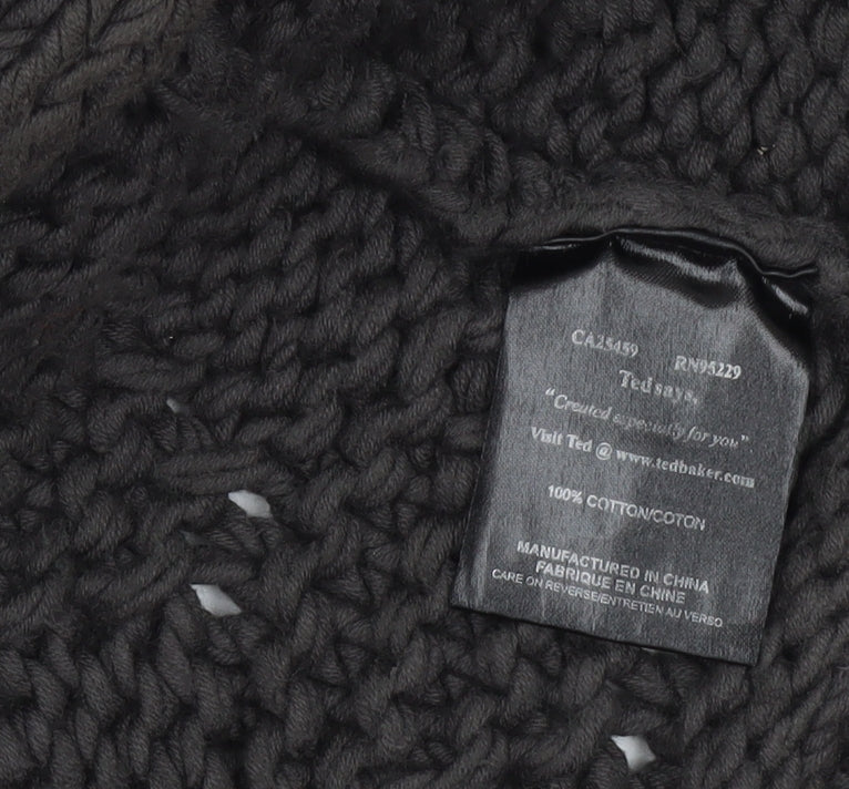 Womens UK Size 12 Ted Baker Black Shrug Jumper