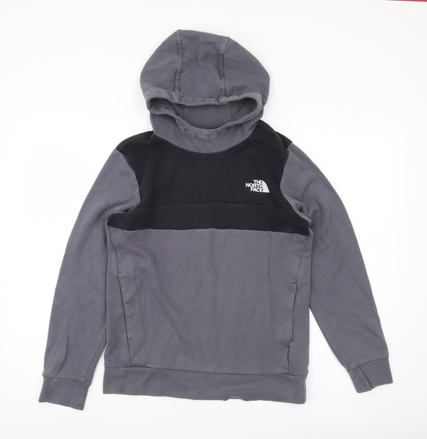 The North Face Boys Grey Black XL Pullover Hoodie Outdoor Casual