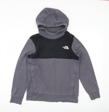 The North Face Boys Grey Black XL Pullover Hoodie Outdoor Casual