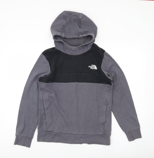 The North Face Boys Grey Black XL Pullover Hoodie Outdoor Casual