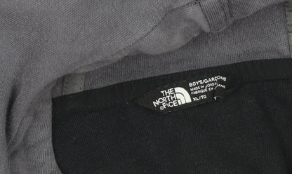 The North Face Boys Grey Black XL Pullover Hoodie Outdoor Casual