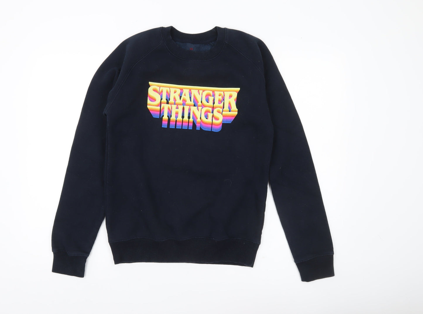 Netflix Stranger Things Womens Black XS Pullover Sweatshirt