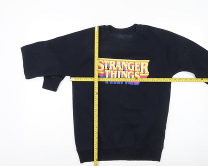 Netflix Stranger Things Womens Black XS Pullover Sweatshirt