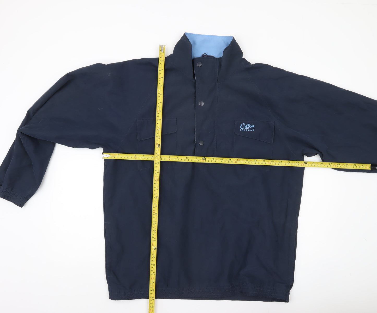 Mens UK Size M Cotton Traders Blue Basic Jacket