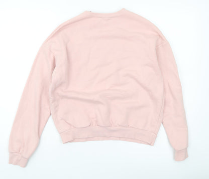 Select Womens Pink Pullover Sweatshirt XS Cannes Print Casual