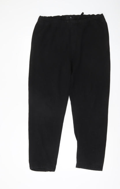 Womens UK Size L H&M Regular Fit CasualTravelWorkwear Black Trousers