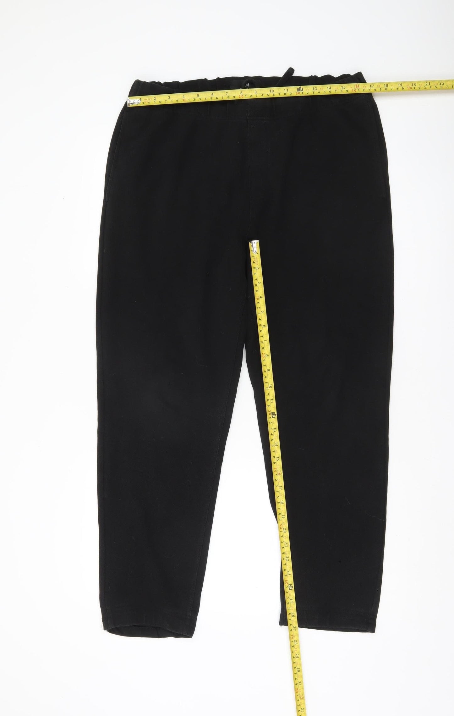 Womens UK Size L H&M Regular Fit CasualTravelWorkwear Black Trousers