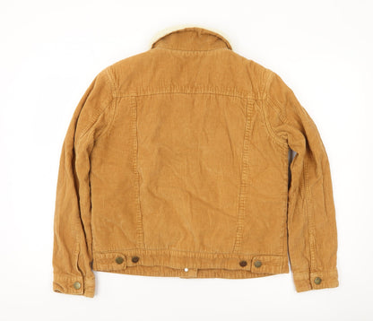 Tu Women Brown Corduroy Sherpa Lined Jacket Size 8