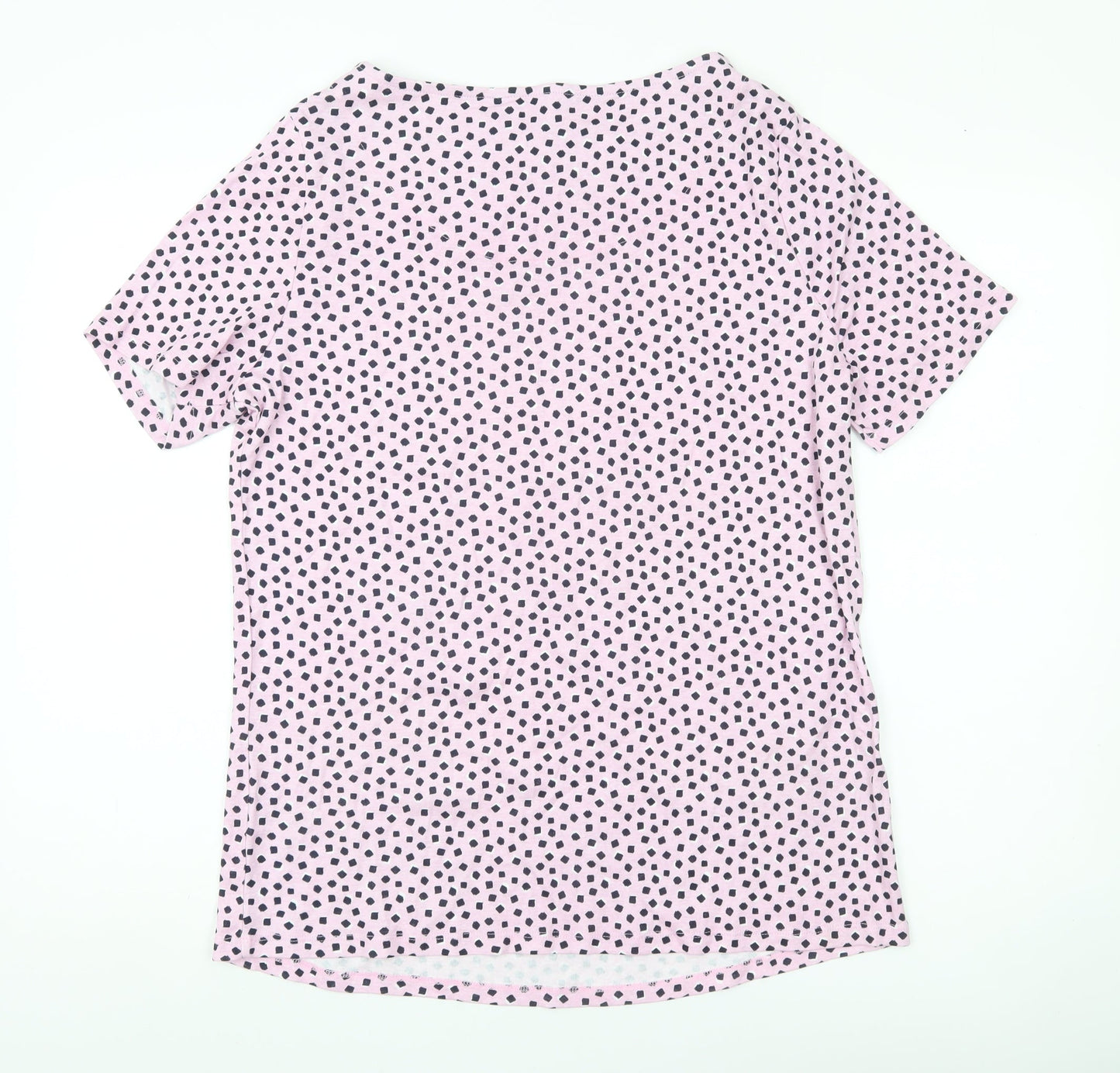 Bonmarché Women’s Pink Polka Dot Cotton T-Shirt Size 20