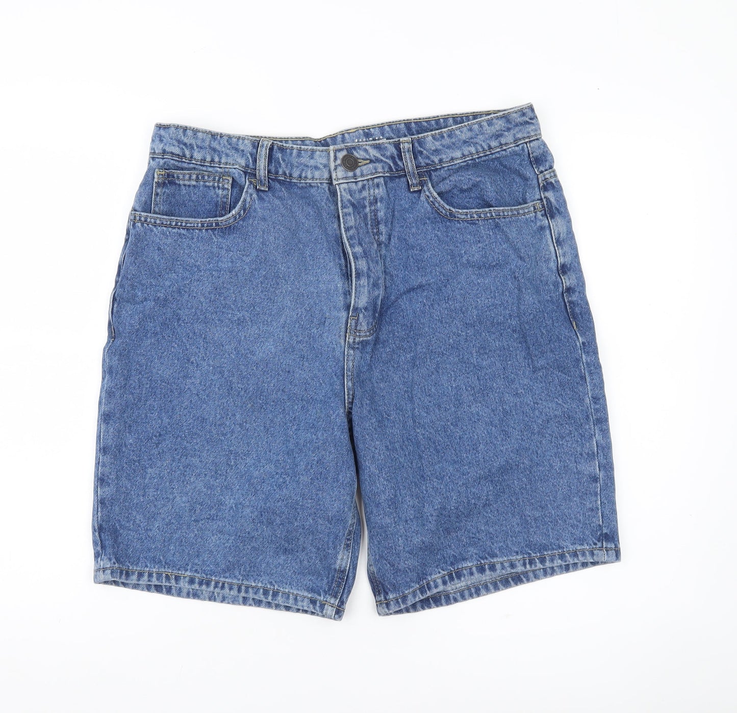 Denim Co Men’s Blue Denim Loose Fit Shorts W34 Casual Summer