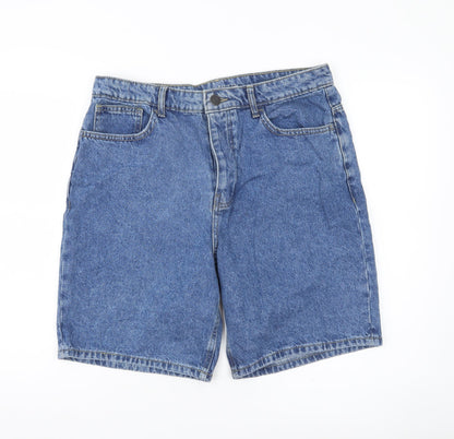 Denim Co Men’s Blue Denim Loose Fit Shorts W34 Casual Summer