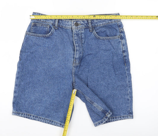 Denim Co Men’s Blue Denim Loose Fit Shorts W34 Casual Summer