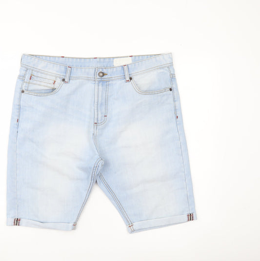 Denim Co. Men’s Blue Denim Chino Shorts W38 Light Wash Casual