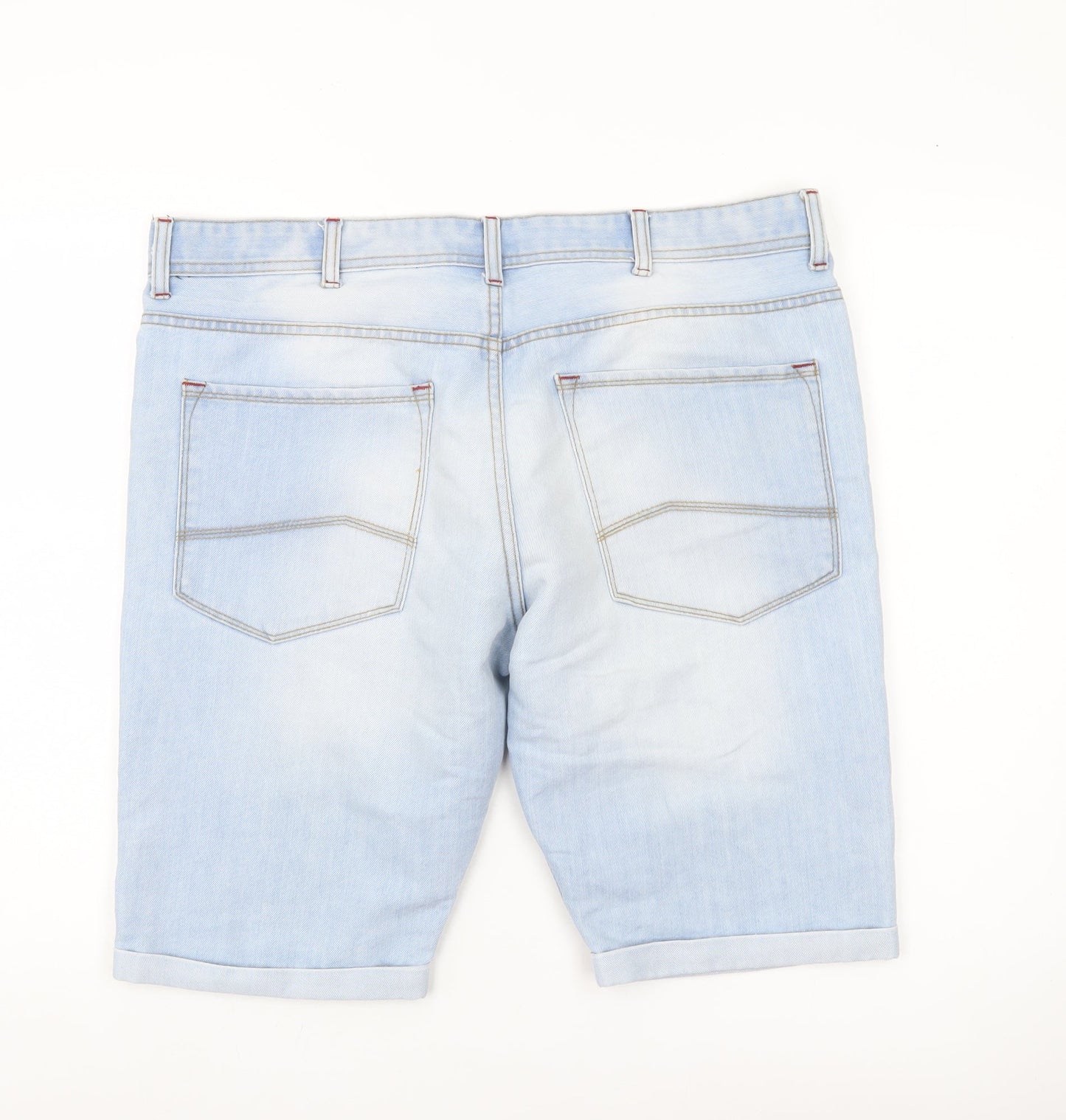 Denim Co. Men’s Blue Denim Chino Shorts W38 Light Wash Casual