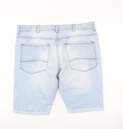 Denim Co. Men’s Blue Denim Chino Shorts W38 Light Wash Casual