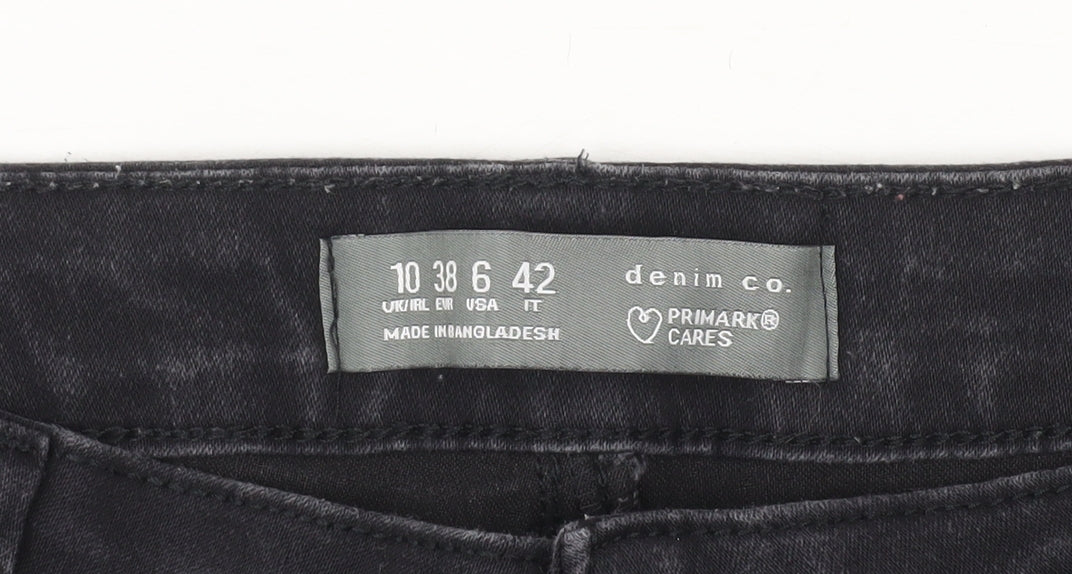 Primark Women Black Size 10 Skinny Stretch Denim Jeans