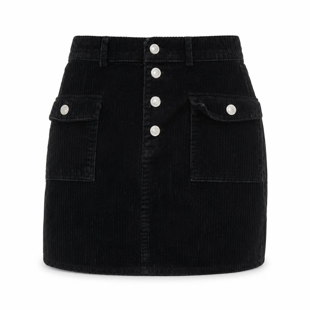 Womens UK Size 4 Primark Straight & Pencil Corduroy Skirt