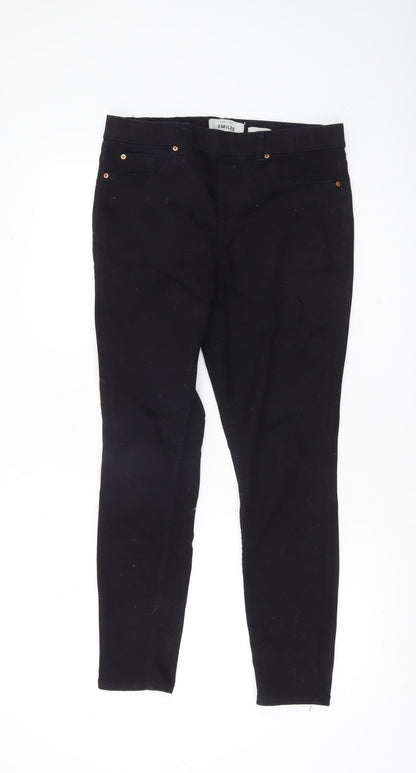 Womens UK Size 12 New Look Slim Fit Jegging Black Trousers