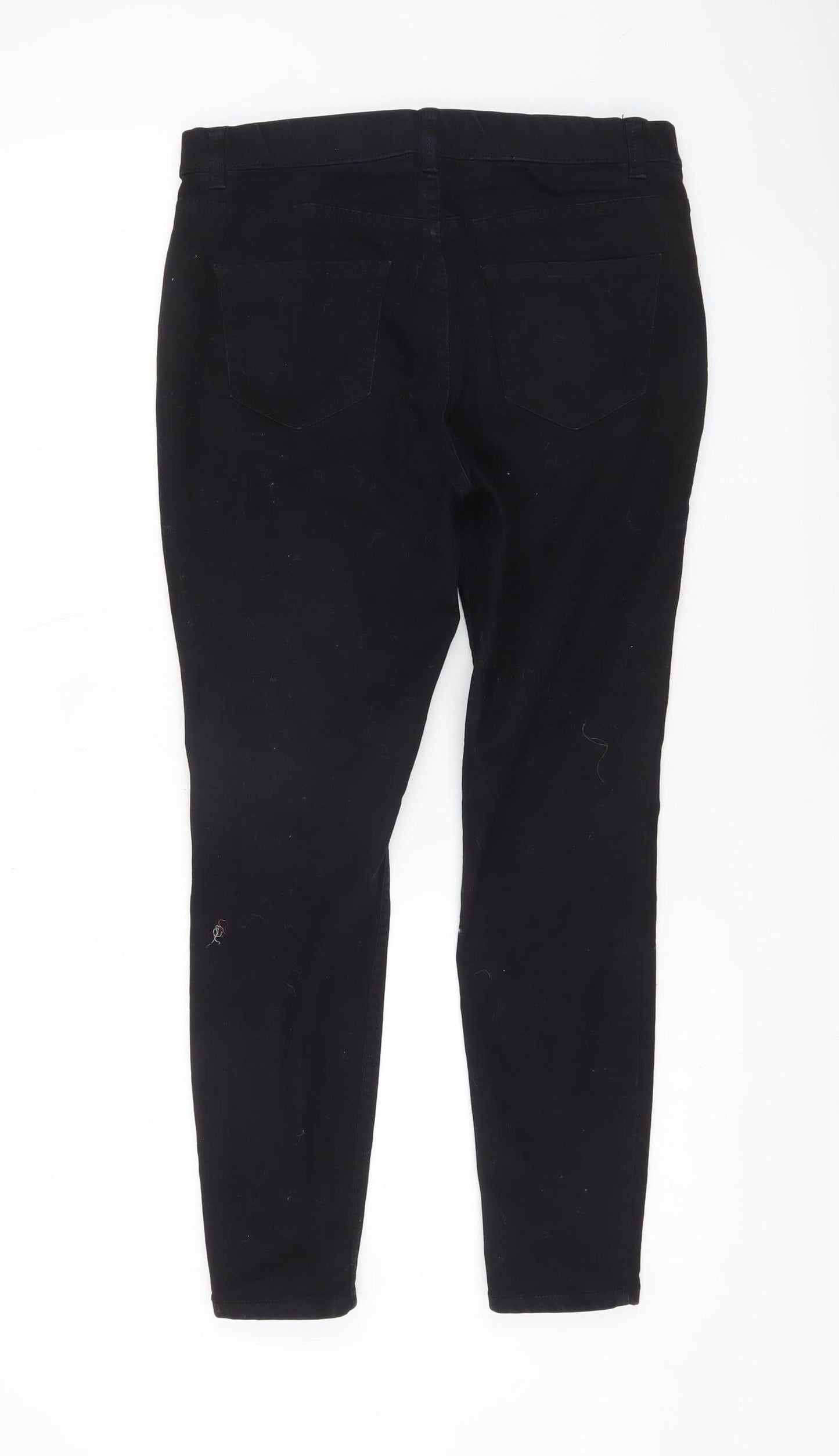 Womens UK Size 12 New Look Slim Fit Jegging Black Trousers