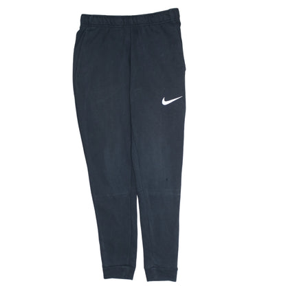 Nike Men Black Small Tapered Sweatpants Dri-Fit Cotton Blend