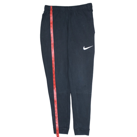 Nike Men Black Small Tapered Sweatpants Dri-Fit Cotton Blend
