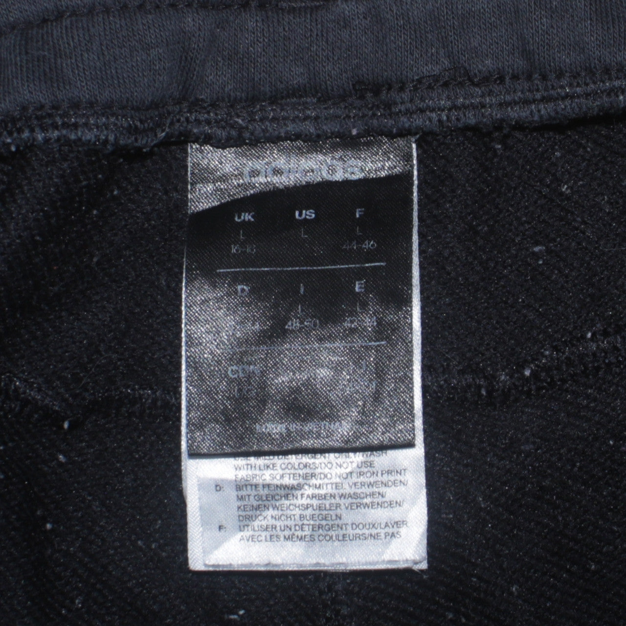 Womens UK Size L adidas Regular Fit Jogger Black Trousers