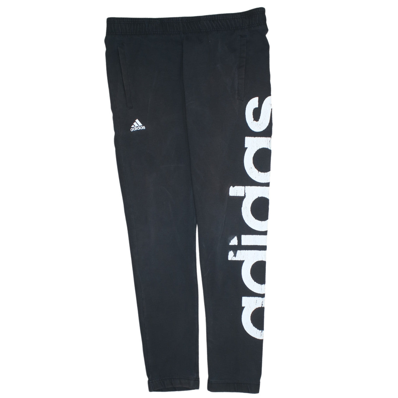 Womens UK Size S adidas Regular Fit Jogger Black Trousers