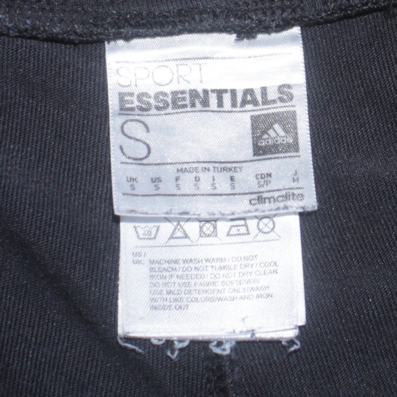 Womens UK Size S adidas Regular Fit Jogger Black Trousers
