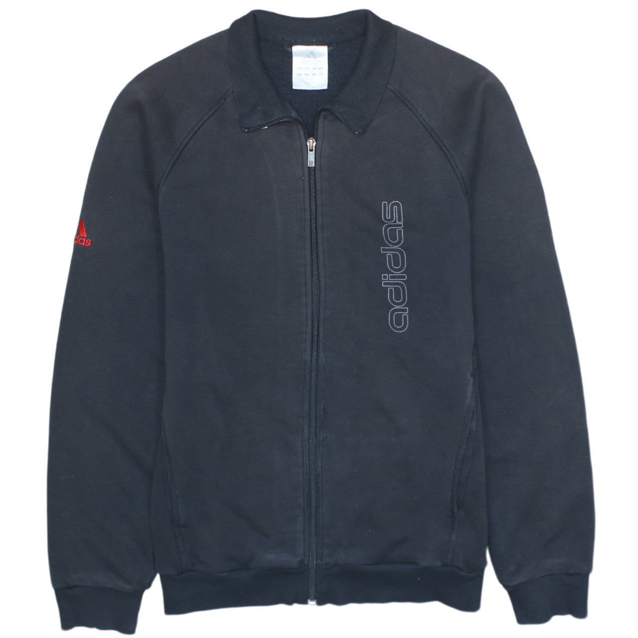 Mens UK Size M adidas Black Full Zip Sweatshirt