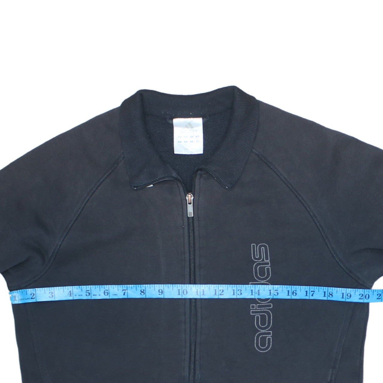 Mens UK Size M adidas Black Full Zip Sweatshirt