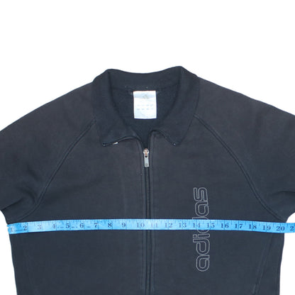 Mens UK Size M adidas Black Full Zip Sweatshirt