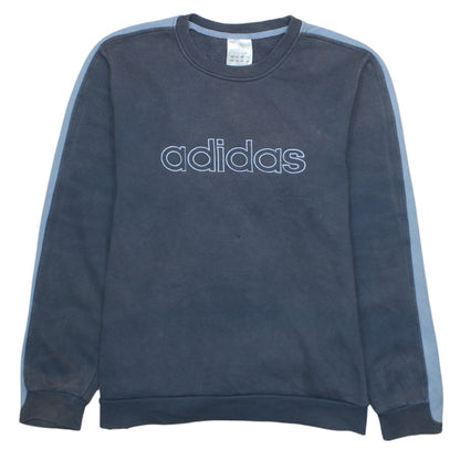 Mens UK Size L adidas Blue Pullover Sweatshirt
