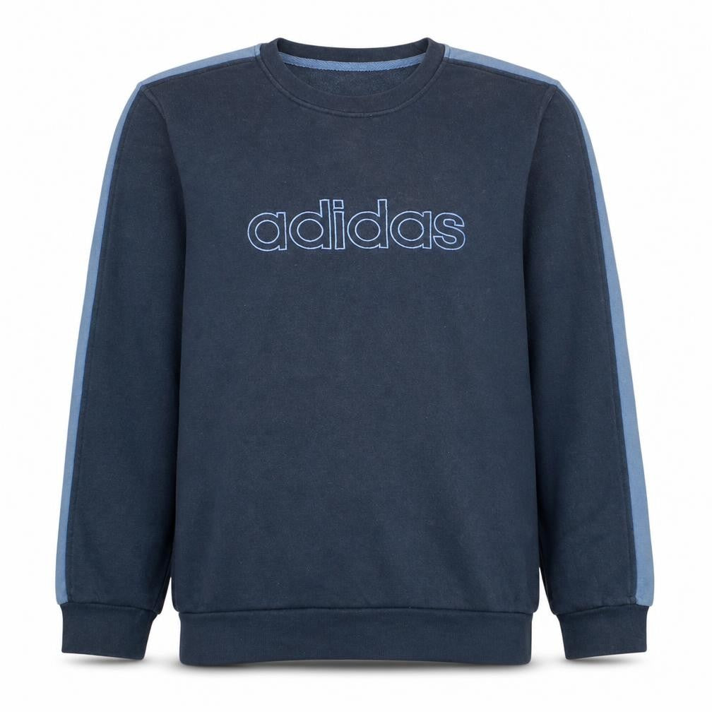 Mens UK Size L adidas Blue Pullover Sweatshirt