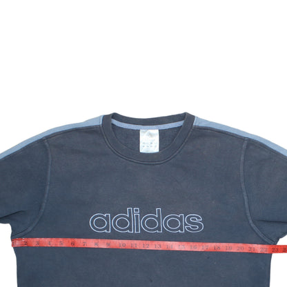 Mens UK Size L adidas Blue Pullover Sweatshirt