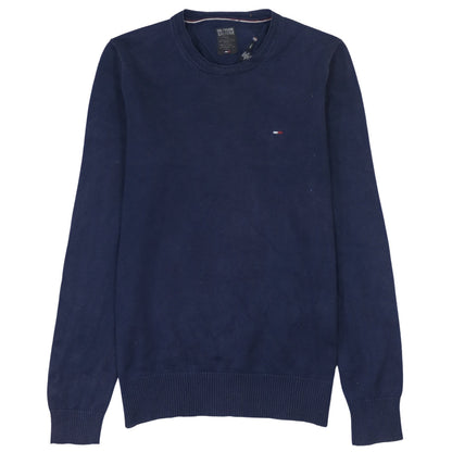 Tommy Hilfiger Men’s Blue L Pullover Cotton Jumper Crew Neck
