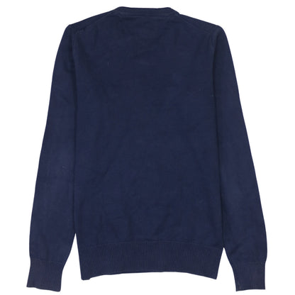 Tommy Hilfiger Men’s Blue L Pullover Cotton Jumper Crew Neck