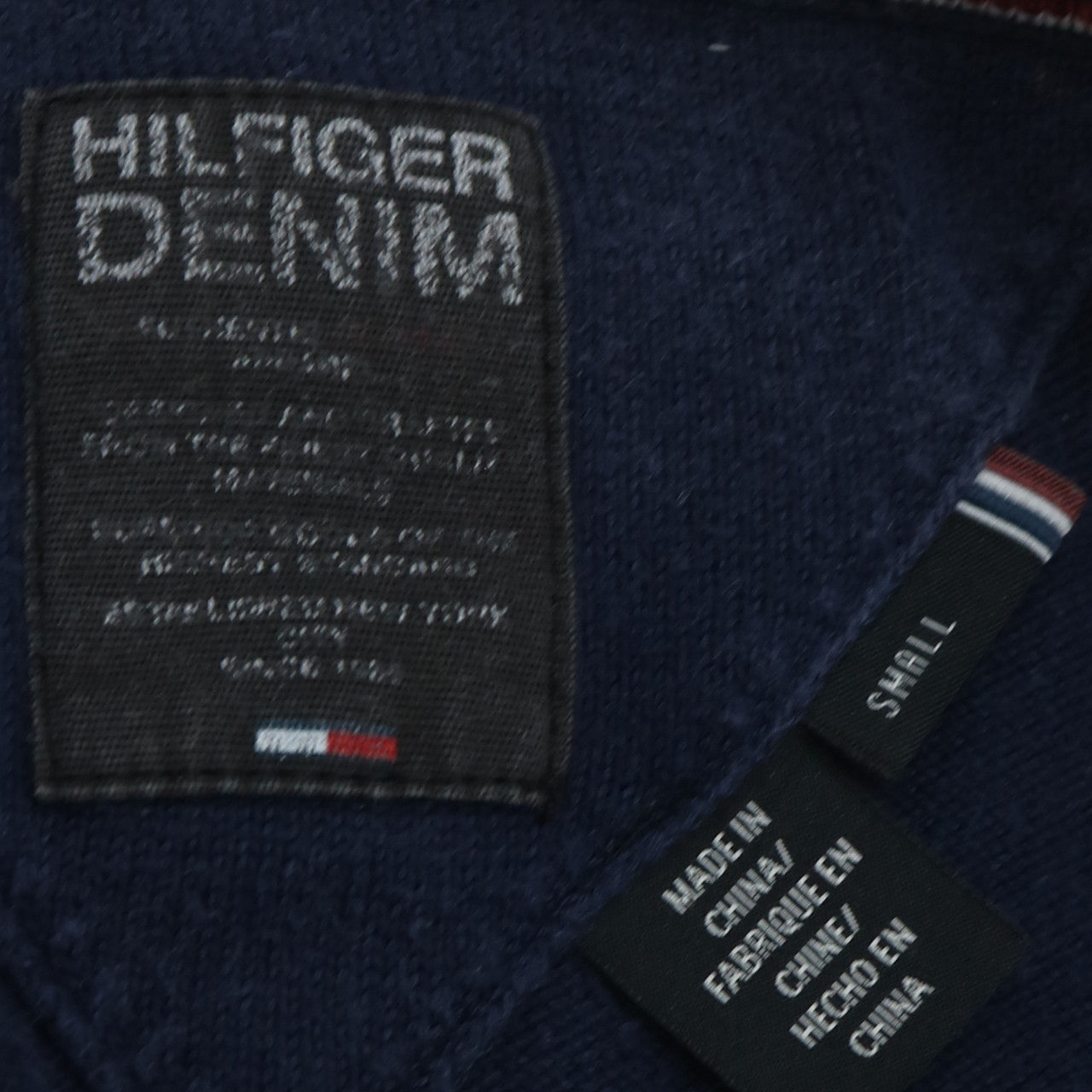 Tommy Hilfiger Men’s Blue L Pullover Cotton Jumper Crew Neck