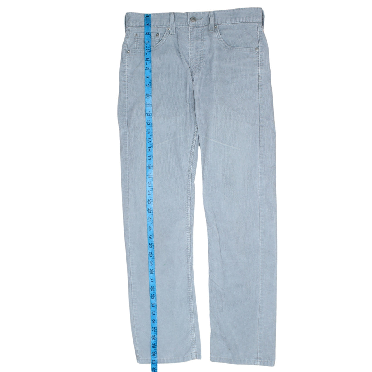 Levi's 505 Men's Blue Straight Leg Cotton Trousers W30 L32