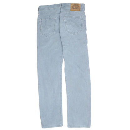 Levi's 505 Men's Blue Straight Leg Cotton Trousers W30 L32