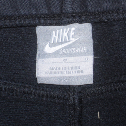 Nike Men’s Black L Sweat Shorts Cotton Blend Activewear