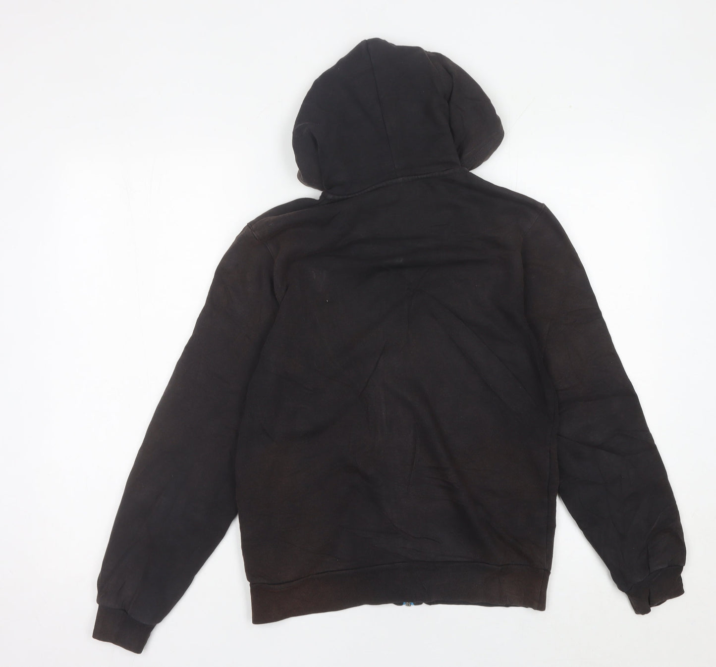 Umbro Boys Black Full Zip Hoodie 14-15 Years Logo Sports Casual