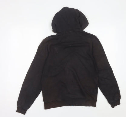 Umbro Boys Black Full Zip Hoodie 14-15 Years Logo Sports Casual