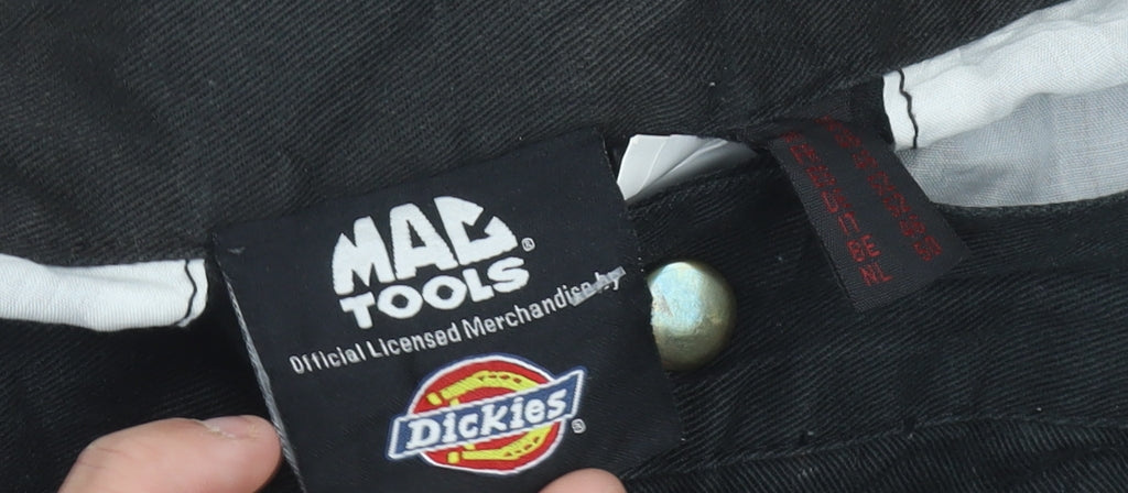 Dickies Men’s Black Cargo Shorts L 36in Workwear Cotton Blend