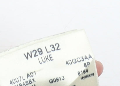 Lee Men's Blue Slim Straight Jeans W29 L32 Luke Denim