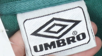 Umbro Mens Green XL Pullover Sweatshirt Crew Neck Sportswear
