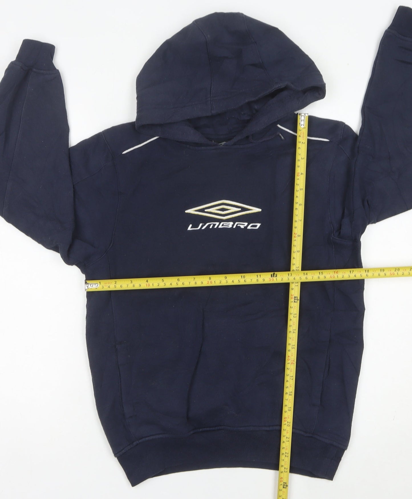 Umbro Boys Blue Pullover Hoodie 12-13 Years Logo Sportswear