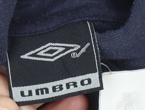 Umbro Boys Blue Pullover Hoodie 12-13 Years Logo Sportswear